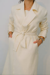 Oma Linen Trench Coat