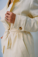 Oma Linen Trench Coat