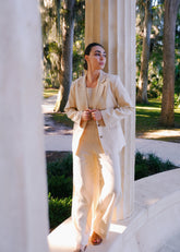 Ava Linen Blazer