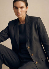 Ava Linen Blazer