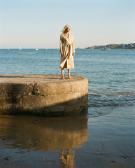 Gold Linen Silk Trench Coat-Limited Release