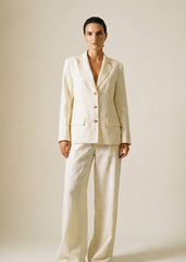 Ava Linen Blazer