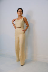 Isa Straight Linen Pants