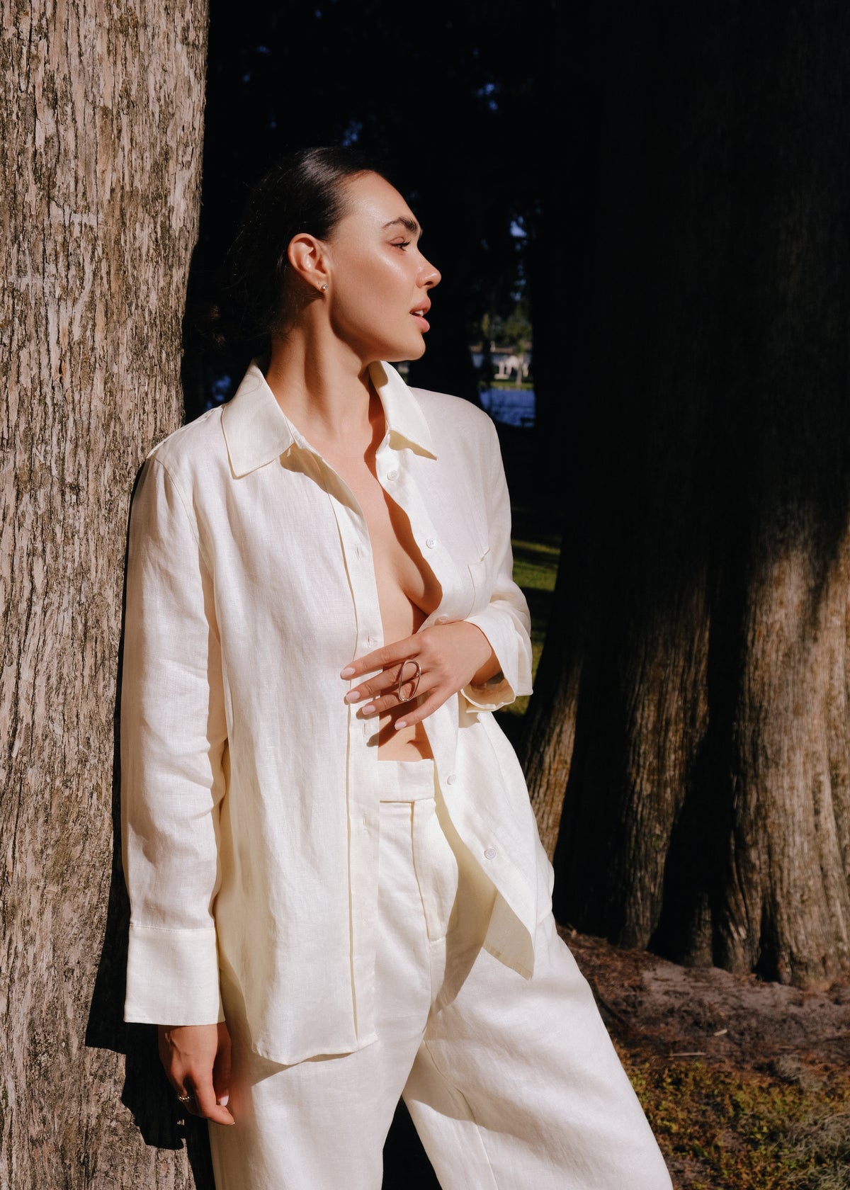 Classic Button Linen Shirt