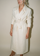 Oma Linen Trench Coat