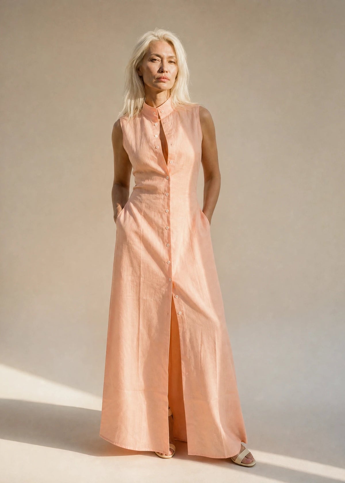 Wyatt Pure Linen Maxi Dress