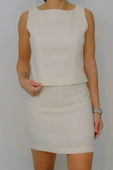 Ava 2-Piece Linen Skort Set